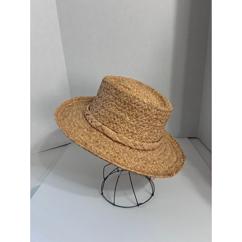DPC Hat Rush Straw Sun Festival Golf Men's Gambler Hat with Braided Trim Unisex